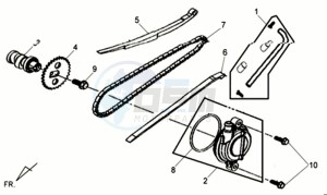 ALLO GT 45KMH 50 drawing CHAIN / CHAIN TENSIONER / CHAIN GUIDE