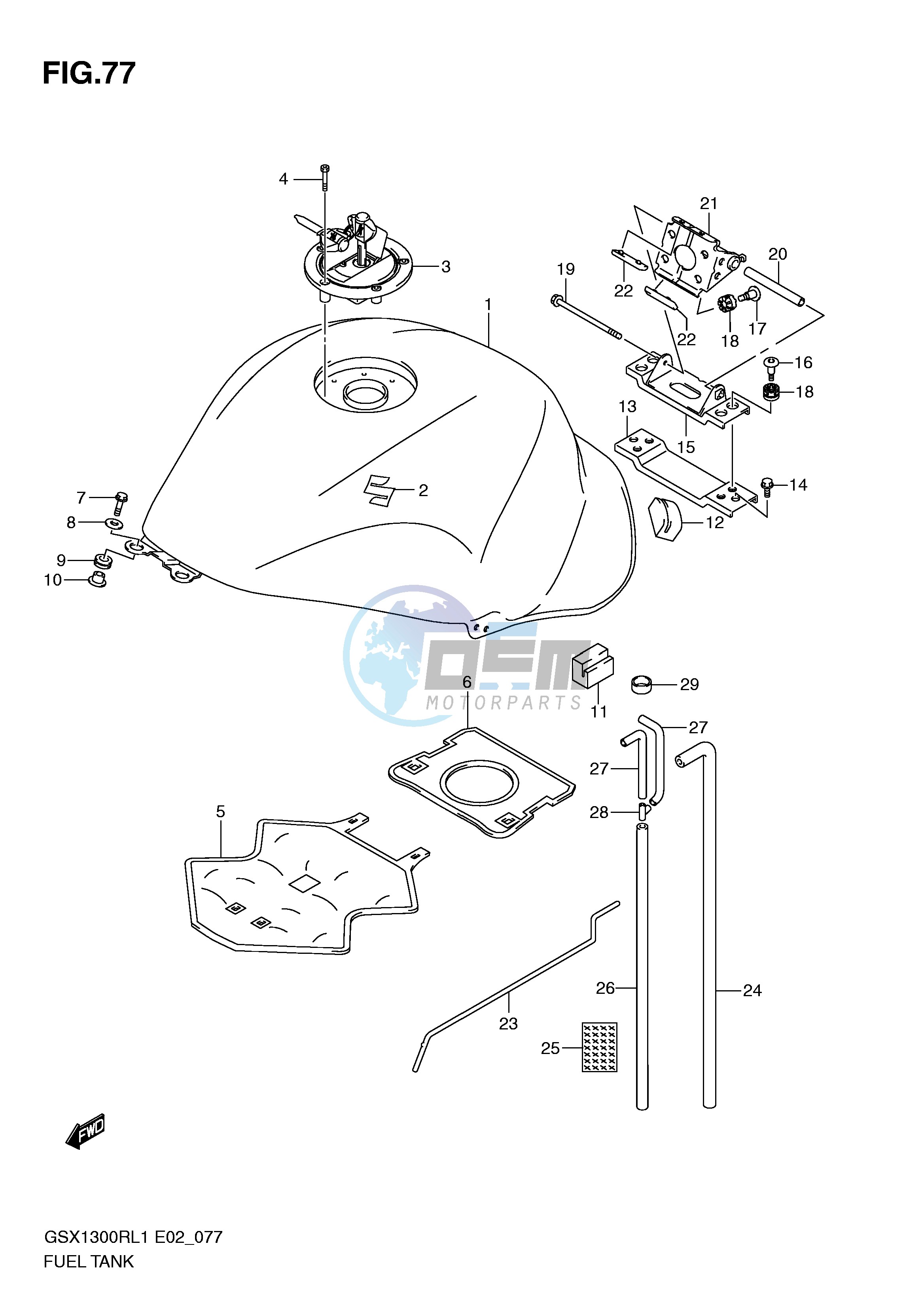 FUEL TANK (GSX1300RL1 E24)