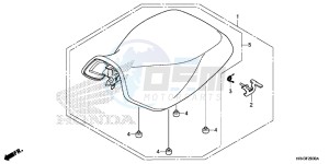 TRX500FE2F TRX500F Europe Direct - (ED) drawing SEAT