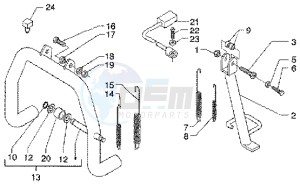 X9 180 Amalfi drawing Central stand