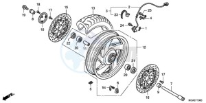 GL18009 UK - (E / AB MKH NAV) drawing FRONT WHEEL