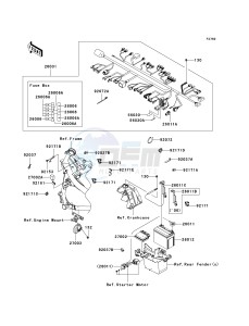 ER 650 A [ER-6N (EUROPEAN] (A6S-A8F) A7F drawing CHASSIS ELECTRICAL EQUIPMENT