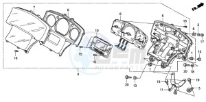 GL1800 drawing METER (GL18006/7/8)(WITHO UT NAVIGATION)