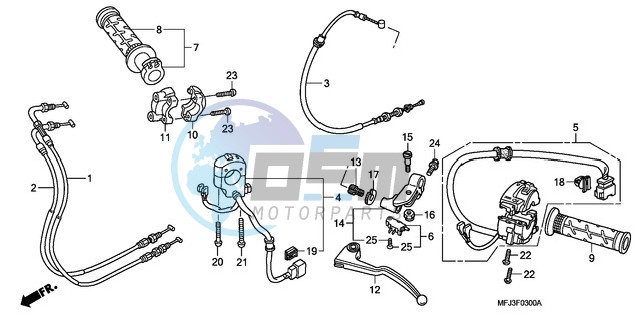 HANDLE LEVER/SWITCH/CABLE