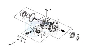 Joymax 300i ABS drawing CRANKSHAFT / PISTON / PISTON RING