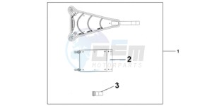 CBR1000RA9 France - (F / ABS CMF REP) drawing TANK BAG