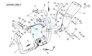 RSV4 1000 APRC R ABS (AU, CA, EU, J, RU, UK, USA) drawing Exhaust pipe II