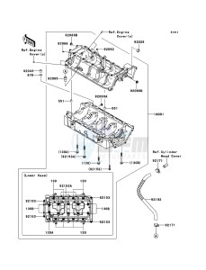 JET SKI ULTRA 260X JT1500E9F EU drawing Crankcase