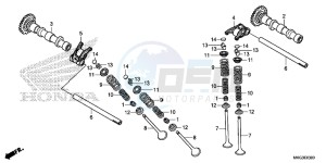 CMX500AH UK - (E) drawing CAMSHAFT/ VALVE