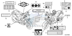 NC750XE NC750X Europe Direct - (ED) drawing CAUTION LABEL