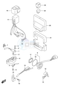 DF 225 drawing PTT Switch/Engine Control Unit