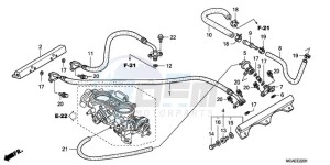 GL1800A NZ - (NZ) drawing THROTTLE BODY (TUBING)