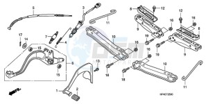 TRX420TMA Australia - (U / 2WD) drawing PEDAL/STEP