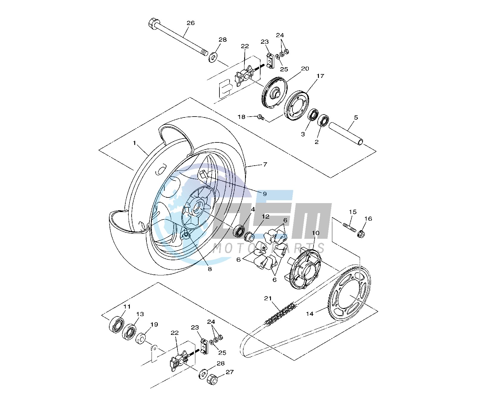 REAR WHEEL 36D5