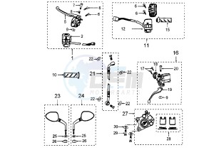 VIVACITY SERIE SPECIAL - 50 cc drawing FRONT BRAKE SYSTEM SPORT LINE