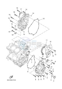 MTM690-U MTM-690-U XSR700 (B345 B345) drawing CRANKCASE COVER 1