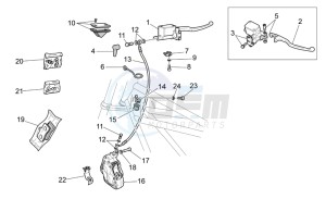 California Vintage 1100 drawing RH Front brake system