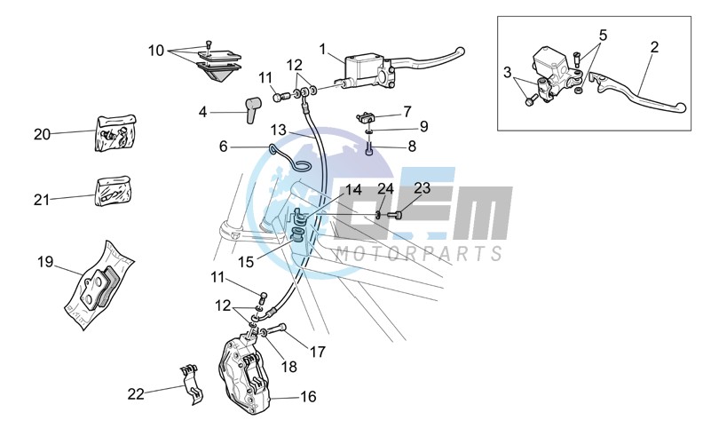 RH Front brake system