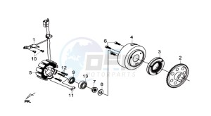 GTS 300i 2012 drawing MAGNETO / FLYWHEEL /