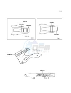 KX 250 L [KX250] (L3) [KX250] drawing LABELS