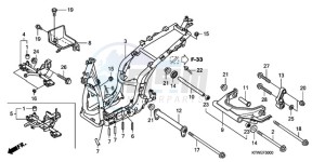 SH300A9 UK - (E / ABS MKH) drawing FRAME BODY