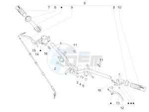 LIBERTY IGET 50 4T 3V NO ABS (NAFTA) drawing Handlebars - Master cil.