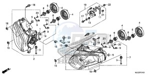 GL1800BG GOLDWING - F6B UK - (E) drawing HEADLIGHT