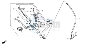 CR80R drawing FR. BRAKE MASTER CYLINDER