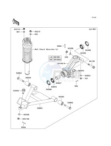 KAF 620 P [MULE 4000] (P9F-PAF) P9F drawing FRONT SUSPENSION