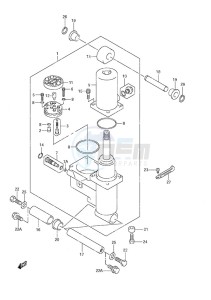 DF 40 drawing Power Trim