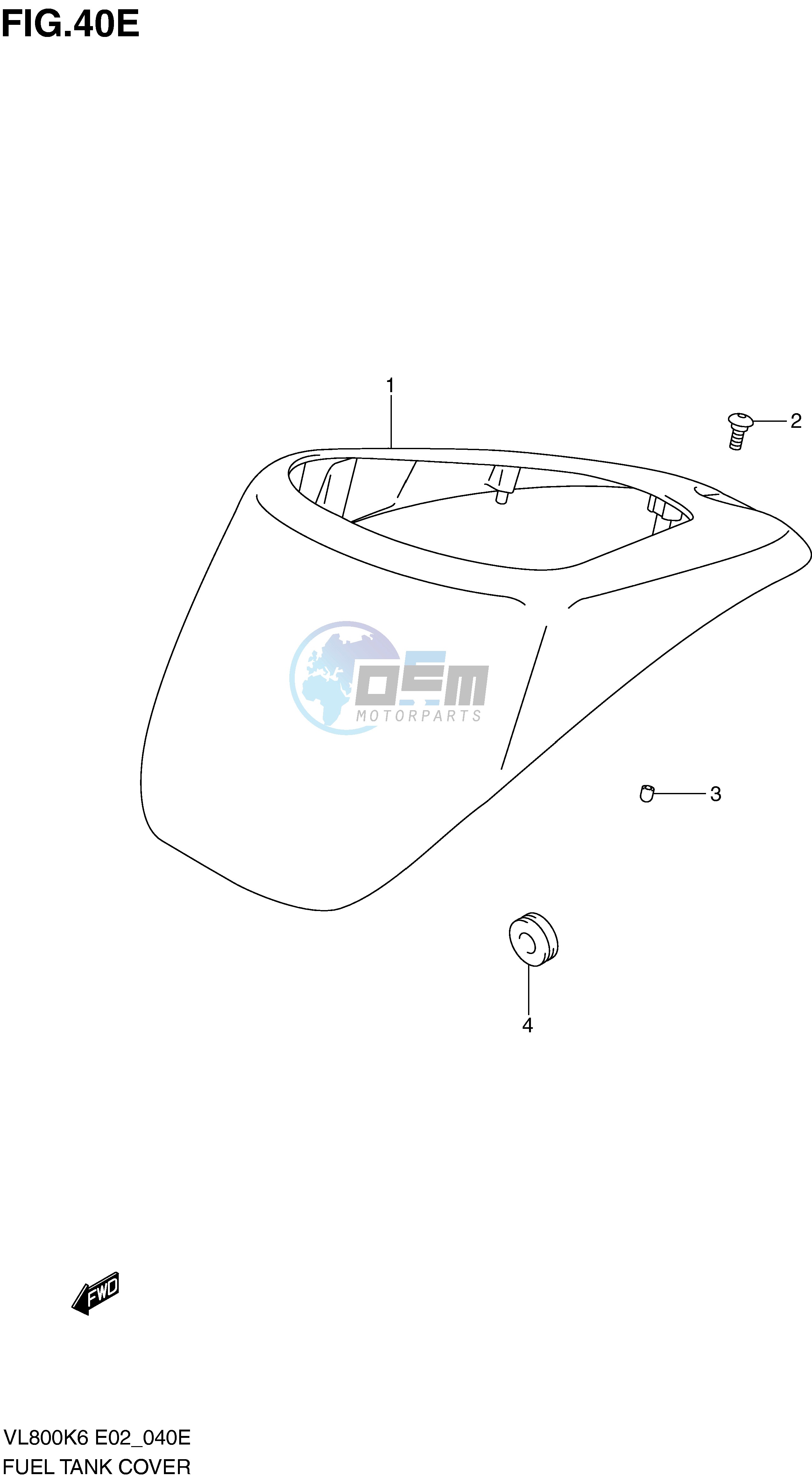 FUEL TANK COVER (MODEL K9 L0)