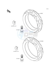 ZX 600 E [NINJA ZX-6] (E4-E6) [NINJA ZX-6] drawing TIRES