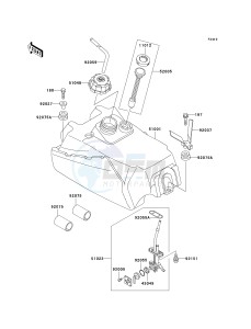 KLF 300 [BAYOU 300] (B15-B17) [BAYOU 300] drawing FUEL TANK