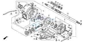 TRX250TE FOURTRAX RECON ES drawing REAR FINAL GEAR