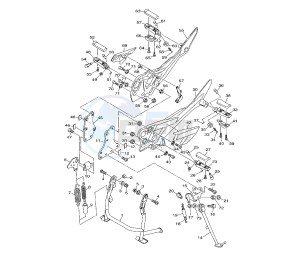 XJ6-F DIVERSION 600 drawing STAND AND FOOTREST