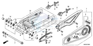 NC700SAC drawing SWING ARM