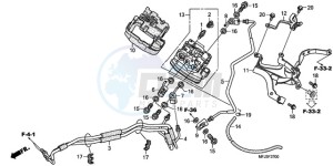 CBR600RA9 UK - (E / ABS) drawing FRONT VALVE UNIT (CBR600RA)