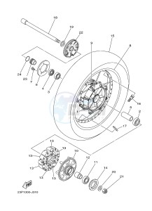 XT1200ZE SUPER TENERE ABS (2KB1 2KB2) drawing REAR WHEEL