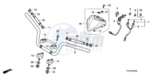 TRX400XC drawing HANDLE PIPE