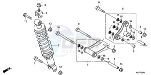 CBR250RB drawing REAR CUSHION