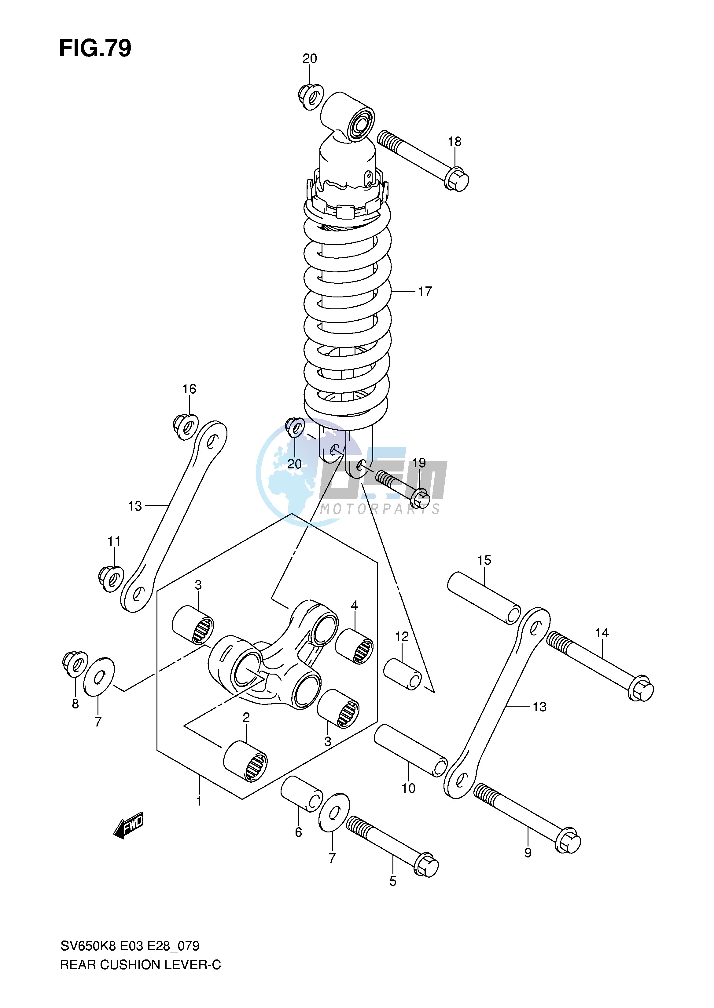 REAR CUSHION LEVER