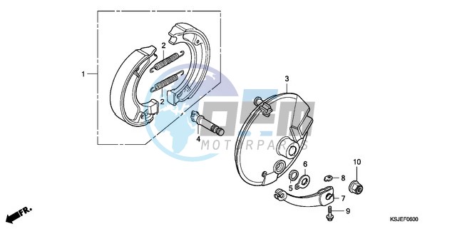 FRONT BRAKE PANEL