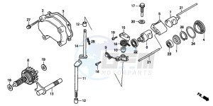 CR250R drawing EXHAUST VALVE