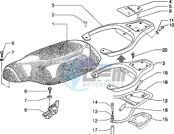 Saddle - Rear carrier