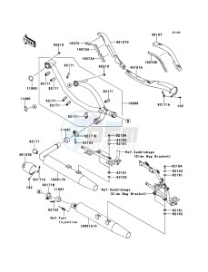 VN1700_VOYAGER_CUSTOM_ABS VN1700KEF GB XX (EU ME A(FRICA) drawing Muffler(s)