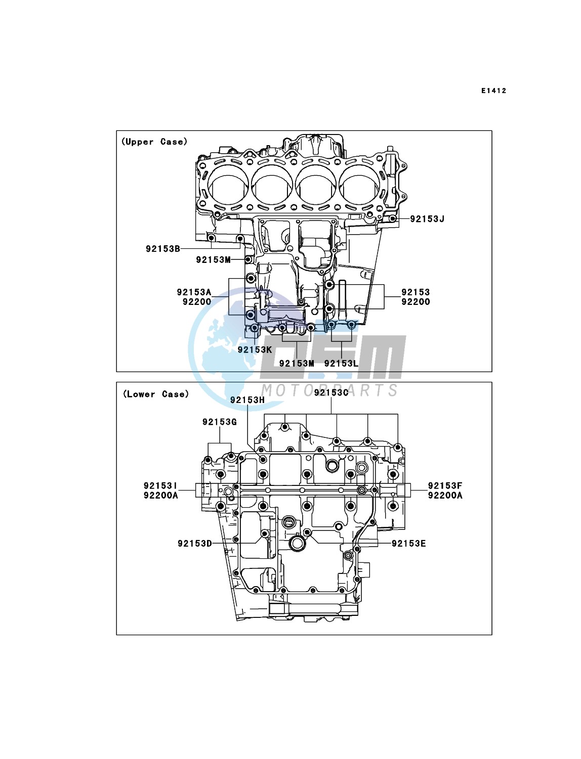 Crankcase Bolt Pattern