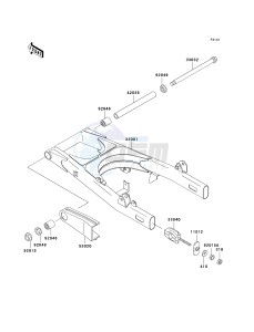 EN 500 C [VULCAN 500 LTD] (C6-C9) [VULCAN 500 LTD] drawing SWINGARM