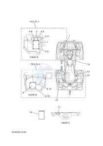 YFM700FWBD YFM70KPSH KODIAK 700 EPS SPECIAL EDITION (B329) drawing EMBLEM & LABEL 1