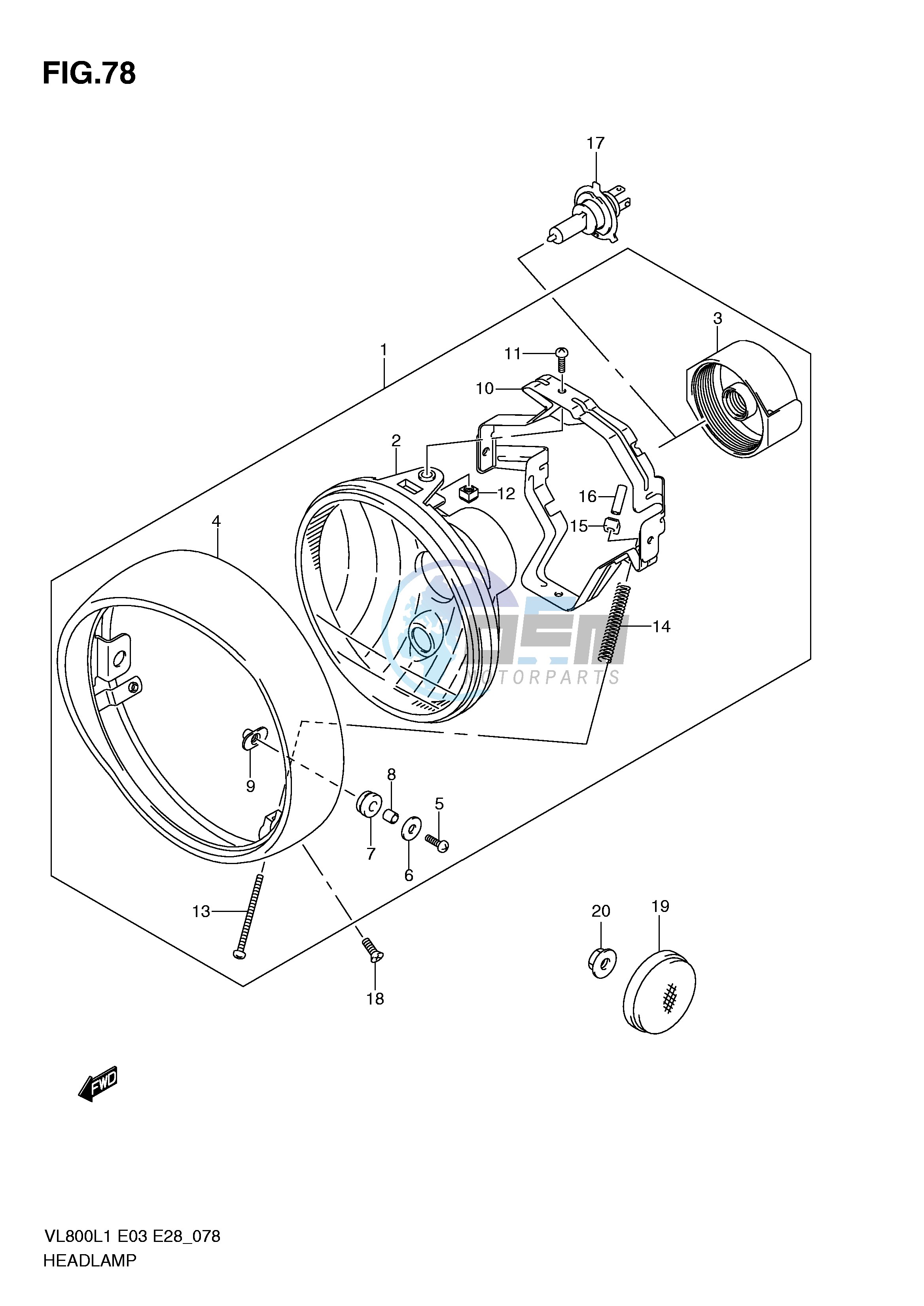 HEADLAMP ASSY