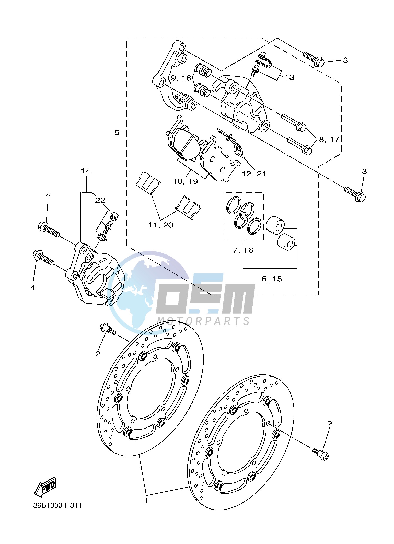 FRONT BRAKE CALIPER